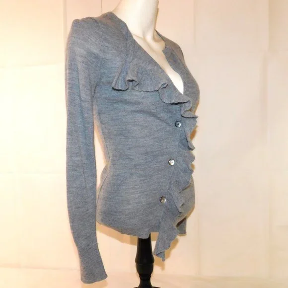 Banana Republic Button Up Sweater Made Of Italian Yarn Wool Alpaca Blend Size S - Picture 8 of 13